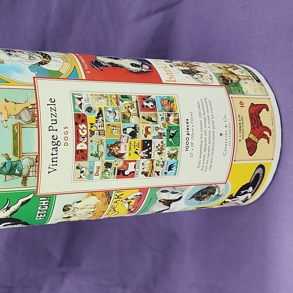 Cavallini & Co jigsaw puzzle.  Dogs. #